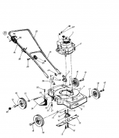 Ersatzteile Nizza Motormäher NIZZA 40 SL Typ: 115-0081 (1985) Grundgerät