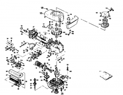 Ersatzteile Golf Elektromäher Golf HE Typ: 02881.04  (1985) Kurbelgehäuse, Zylinder