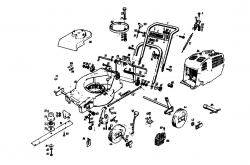 Ersatzteile Gutbrod Motormäher HB 45 E Typ: 02644.01  (1985) Grundgerät