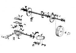 Ersatzteile Gutbrod Motormäher mit Antrieb HB 45 REL Typ: 02885.01  (1985) Getriebe, Räder