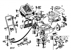 Ersatzteile Gutbrod Motormäher Turbo 45 B Typ: 02876.01  (1985) Grundgerät