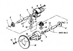 Ersatzteile Columbia Rasentraktoren RD 10/660 SL Typ: 136-5290 (1986) Differential