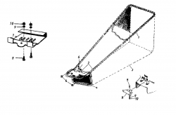 Ersatzteile Zubehör Rasenmäher Grasfangeinrichtung 066 - für Seitenauswerfer Typ: 196-0660  (1986) Grasfangkorb