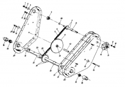 Ersatzteile MTD Motorhacke Gartentiller 5 Typ: 216-3200  (1986) Kettenkasten 