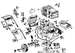 Ersatzteile Golf Motormäher 245 HL 4 Typ: 02874.09  (1986) Grundgerät