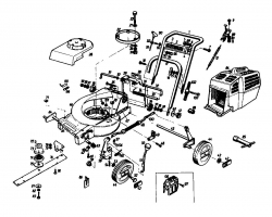 Ersatzteile Gutbrod Motormäher HB 45 E Typ: 02644.01  (1986) Grundgerät