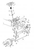 Ersatzteile Columbia Rasentraktoren 110/760 HA Typ: 136-6220 (1986) Vorderachse