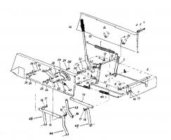 Ersatzteile Columbia Rasentraktoren 110/760 HA Typ: 136-6220 (1986) Mähwerksaushebung