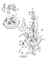 Ersatzteile Columbia Rasentraktoren 110/760 HA Typ: 136-6220 (1986) Mähwerk C (30"/76cm)