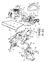 Ersatzteile MTD Motorhacke Deluxe 5 LD Typ: 217-3860  (1987) Hackantrieb 