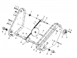 Ersatzteile MTD Motorhacke Gartentiller 5 Typ: 217-3200  (1987) Kettenkasten 