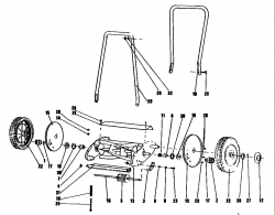 Ersatzteile Golf Handspindelmäher Perfecta 15 Typ: 02615.02  (1987) Grundgerät