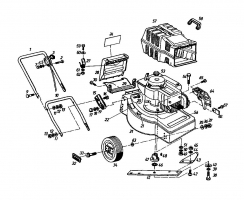 Ersatzteile Gutbrod Motormäher Turbo 46 HB Typ: 02893.01  (1987) Grundgerät