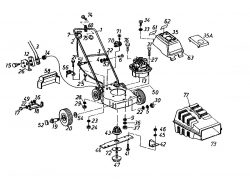 Ersatzteile Gutbrod Elektromäher Turbo 38 HE Typ: 02863.04  (1987) Grundgerät