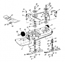 Ersatzteile Columbia Rasentraktoren 111/960 Typ: 138-6370 (1988) Mähwerk F (38"/96cm)