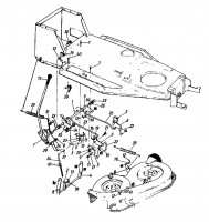 Ersatzteile Columbia Rasentraktoren 111/810 Typ: 138-3470 (1988) Mähwerksaushebung