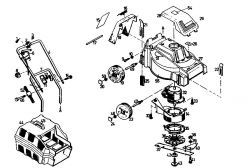 Ersatzteile Golf Elektromäher 140 HE Typ: 02889.03 (1988) Grundgerät