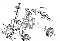 Ersatzteile Golf Rasentraktoren Spider 170 SD 4 Typ: 02840.01 (1988) Fahrantrieb, Lenkrad, Lenkung, Räder