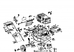 Ersatzteile Golf Motormäher 245 HL 4 Typ: 02874.09  (1988) Grundgerät