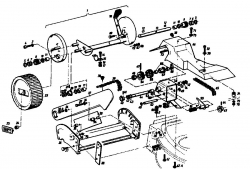 Ersatzteile Golf Motormäher mit Antrieb 245 HR 4 Typ: 02647.05  (1988) Fahrantrieb, Räder