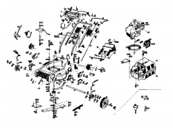 Ersatzteile Gutbrod Motormäher mit Antrieb HB 47 R Typ: 02847.01  (1988) Grundgerät