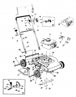 Ersatzteile Nizza Motormäher NIZZA 46 Typ: 119-0240 (1989) Grundgerät