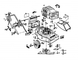 Ersatzteile Gutbrod Elektromäher Turbo E Typ: 02899.01  (1988) Grundgerät