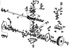 Ersatzteile Golf Motormäher mit Antrieb 345 HR 4 Typ: 02847.04  (1989) Getriebe