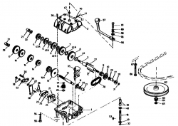 Ersatzteile Golf Rasentraktoren 170 HD 4 Typ: 02840.02  (1989) Getriebe