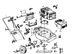Ersatzteile Golf Motormäher Golf HB-BS Typ: 02880.05  (1989) Grundgerät