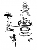 Ersatzteile Gutbrod Motormäher mit Antrieb SB 51 R Typ: 02608.04  (1989) Reversierstarter