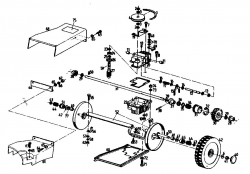 Ersatzteile Gutbrod Motormäher mit Antrieb HB 56 R Typ: 02849.01  (1989) Getriebe