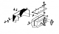 Ersatzteile Gutbrod Balkenmäher BM 100 4/BS Typ: 07507.02  (1989) Auspuff