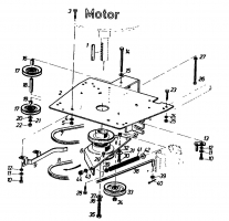 Ersatzteile Gutbrod Rasentraktoren Sprint 800 E Typ: 02840.06  (1989) Fahrantrieb, Mähantrieb