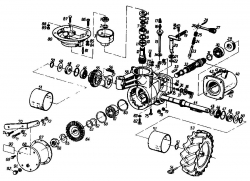 Ersatzteile Gutbrod Balkenmäher BM 100 4/BS Typ: 07507.02  (1989) Getriebe