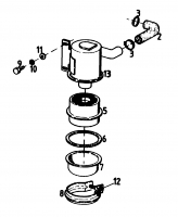 Ersatzteile Gutbrod Balkenmäher BM 100 4/BS Typ: 07507.02  (1989) Luftfilter