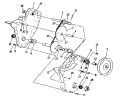 Ersatzteile MTD Motorhacke Gartentiller 3 N Typ: 210-0310  (1990) Kettenkasten 