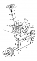 Ersatzteile Columbia Rasentraktoren 111/960 N Typ: 130-637F  (1990) Vorderachse