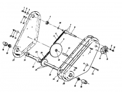 Ersatzteile MTD Motorhacke Gartentiller 5 Typ: 219-3200  (1990) Kettenkasten 