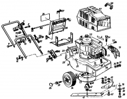 Ersatzteile Golf Motormäher 345 H 4 Typ: 02842.01 (1990) Grundgerät