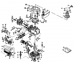 Ersatzteile Golf Elektromäher Golf HE Typ: 02881.04  (1990) Kurbelgehäuse, Zylinder