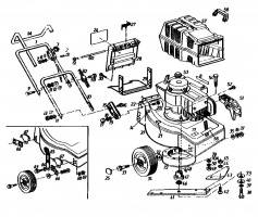 Ersatzteile Golf Elektromäher Golf HE Typ: 02881.04  (1990) Grundgerät