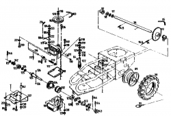 Ersatzteile Gutbrod Balkenmäher BM 710 Typ: 07515.02  (1990) Getriebe, Räder