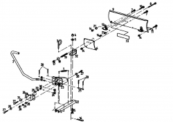 Ersatzteile Zubehör Garten- und Rasentraktoren Räumschild RS 110 Typ: 04012.01  (1990) Räumschild
