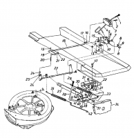 Ersatzteile Columbia Rasentraktoren 8/760 HA Typ: 132-510C626  (1992) Mähwerksaushebung