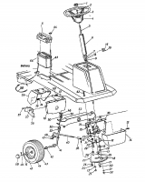 Ersatzteile Columbia Rasentraktoren 8/760 HA Typ: 131-510C  (1991) Vorderachse
