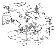 Ersatzteile Columbia Rasentraktoren 112/960 N Typ: 131-650F626 (1991) Mähwerk F (38"/96cm)