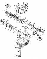 Ersatzteile Columbia Rasentraktoren RD 11/660 Typ: 131-5240 (1991) Getriebe