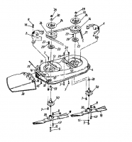 Ersatzteile MTD Rasentraktor 11/81 Typ: 131-332D  (1991) Mähwerk D (32/81cm) 