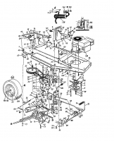 Ersatzteile MTD Rasentraktor 11/81 Typ: 131-332D  (1991) Fahrantrieb 